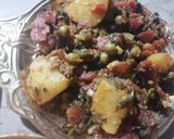 A picture of step 4 of Mix sabzi (alu methi gajar matar bhaji).