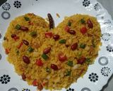 A picture of step 4 of Peanut poha.