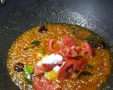 A picture of step 3 of Aloo Baingan.
