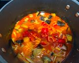A picture of step 6 of Eggplant & Chicken Thai Red Curry.