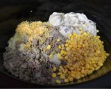 A picture of step 3 of Crockpot hamburger hash.
