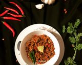 A picture of step 4 of Fresh Red Chili Thecha.