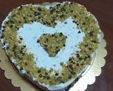 Foto del passaggio 5 della ricetta Cheesecake Philadelphia, pistacchi e gocce di cioccolato