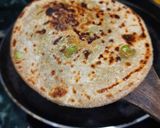 A picture of step 8 of Matar ka paratha.