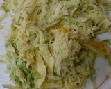 A picture of step 1 of Raw mango chunda.