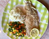 15 perces hekkfilé vegyes körettel 🐟🍚🥕🌽 recept fázis 4 fotója