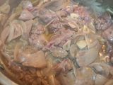 Higaditos de pollo encebollado