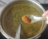 A picture of step 9 of Green Moong Dal Palak.