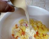 A picture of step 4 of Cathedral Window Jello Sago Drink.