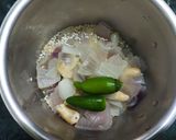 A picture of step 1 of Paneer Methi Matar Malai.