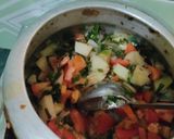 A picture of step 2 of Spring onion sabji(chith-kuta).