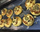 A picture of step 5 of Chicken Fajitas cheesy bombs.