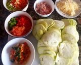 Foto del paso 1 de la receta: Lasaña con lomito ahumado, queso y vegetales #Mercado
