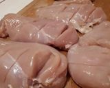 Zsebes csirkemell gombás rizzsel recept fázis 2 fotója