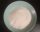 A picture of step 1 of Vrat Mysore pak (desiccated coconut).
