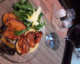 Foto del paso 2 de la receta: Milanesa de pollo con verduritas asadas