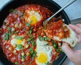 Shakshuka 鷹嘴豆番茄北非燉蛋_夏卡蘇卡的食譜步驟5照片