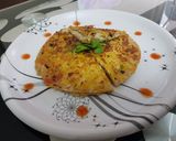 A picture of step 4 of Chapati sandwich.