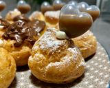 Foto del passaggio 5 della ricetta Bignè con crema chantilly e cuoricino di liquore al caffè ☕️