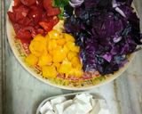 A picture of step 1 of Sauted veggies salad.
