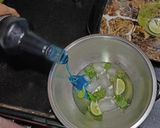 A picture of step 4 of Refreshing blue lagoon mocktail.