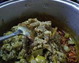 A picture of step 4 of Garden egg sauce with yam.