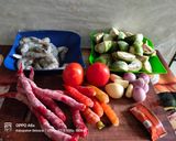 Foto langkah ke 1 dari resep Balado Terong Bulat dan Udang.