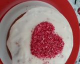 A picture of step 21 of Red valvet eggless cake in cooker.