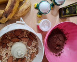 Foto del paso 1 de la receta: Budín "fit" de chocolate y banana 🍫 sin azúcar, sin edulcorante, sin gluten