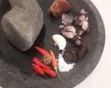 Foto langkah ke 2 dari resep Plencing Elung (daun ubi) sambel brambang asem.