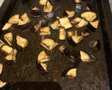 A picture of step 1 of Aubergine and chestnut ragu.