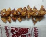 A picture of step 5 of Bihur guror nariyal pitha.