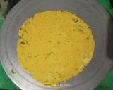 A picture of step 3 of Multigrain Mint Khakhra.