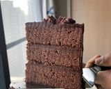 Foto langkah ke 18 dari resep Bolu Coklat Kurma (Tepung Almond) Gluten Free.