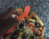 A picture of step 18 of Vegetarian pizza.