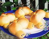 Hình bước làm 8 của món Bánh mì tạo hình mông corgi
