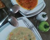 عکس مرحله 1 از دستور سوپ شیر با سوپ قرمز جای دوستانم خالی ،🥣🥘🍟🍖🫕