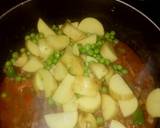 Qeema mater aloo with chapati recipe step 4 photo