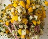 A picture of step 8 of Mango Ceviche.