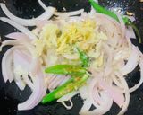 A picture of step 2 of Eggplant curry.
