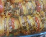 صورة لخطوة 3 من وصفة غراتان بطاطا باللحم المفروم 🍖🍅