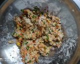 A picture of step 3 of Coin paratha.