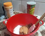 Foto del paso 1 de la receta: Bizcochuelo saludable de cacao y mantequilla de maní,coco sin harina