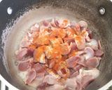 A picture of step 2 of Chicken Gizzards with a starch of your choice.