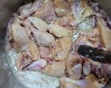 A picture of step 4 of Chicken Afghani pulao 😋.