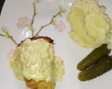 A picture of step 6 of Baked cordon Bleu with creamy chicken corn sauce.