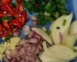 Foto langkah ke 1 dari resep Oseng kacang panjang taoge tahu tempe.
