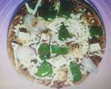 A picture of step 11 of No oven cheese pizza with wheat flour no yeast || pan pizza.