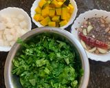 A picture of step 1 of Muli ka saag (Radish Leaves) with Peanut.