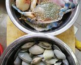 Gambar langkah 1 resipi Shell Out Lesung Batu #MAHN.
